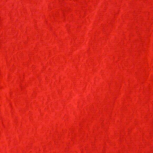 Frederick's of Hollywood Vintage Women's Red Lace Tank GUC - Picture 2 of 5